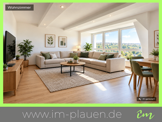 Wohnung zur Miete 920 € 4 Zimmer 117 m² 4. Geschoss frei ab sofort Hegelstraße 52 Südvorstadt Plauen 08527