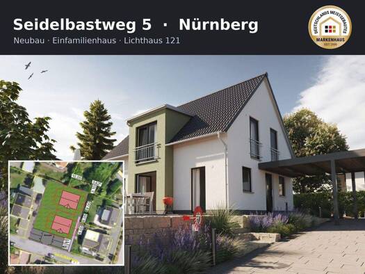 Einfamilienhaus zum Kauf provisionsfrei 739.542 € 5 Zimmer 132 m² 381 m² Grundstück frei ab sofort Seidelbastweg Worzeldorf Südliche Außenstadt 90455