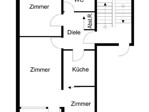 Wohnung zur Miete 341 € 2 Zimmer 58,5 m² 1. Geschoss Theodor-Mundt-Weg 15 Geestemünde Bremerhaven 27574
