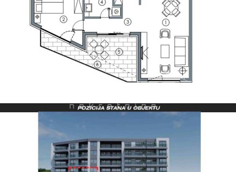 Wohnung zum Kauf 311.745 € 2 Zimmer 59 m² 1. Geschoss Makarska