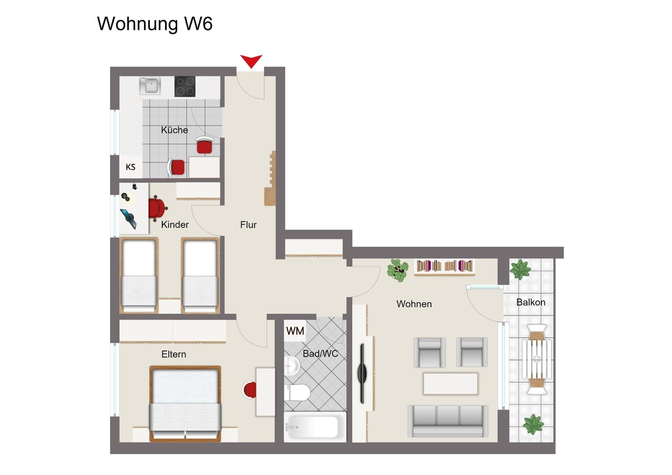 Wohnung zum Kauf 200.000 € 3 Zimmer 72,5 m²<br/>Wohnfläche ab sofort<br/>Verfügbarkeit Neuötting Neuötting 84524