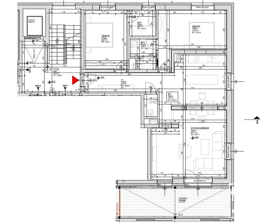 Wohnung zur Miete 1.800 € 3 Zimmer 98,4 m²<br/>Wohnfläche 1.<br/>Geschoss Purbach am Neusiedler See 7083