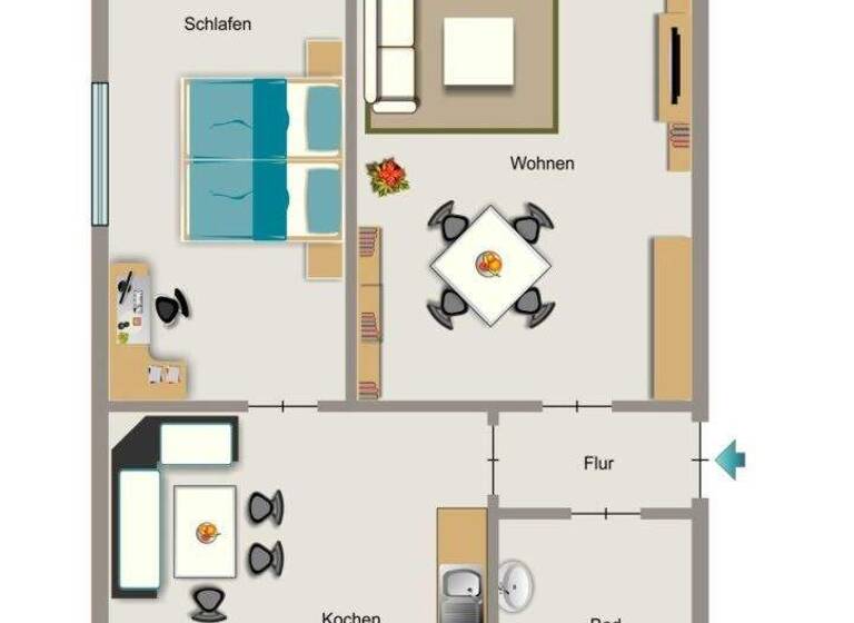 Wohnung zur Miete 598 € 3,5 Zimmer 62,9 m² 1. Geschoss frei ab 01.04.2026 Am Raymannshof 8 Hiesfeld Dinslaken 46539