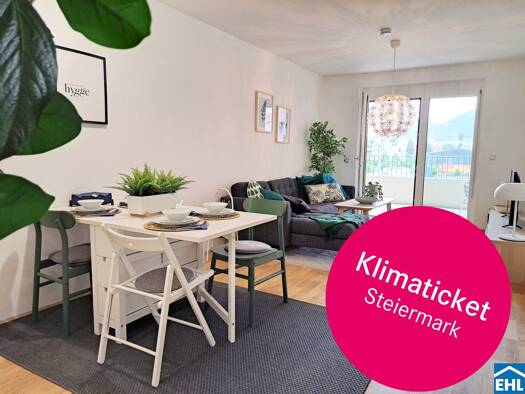 Wohnung zur Miete 572 € 2 Zimmer 53,9 m² 5. Geschoss frei ab 01.12.2026 Waagner-Biro-Straße Lend Graz 8020