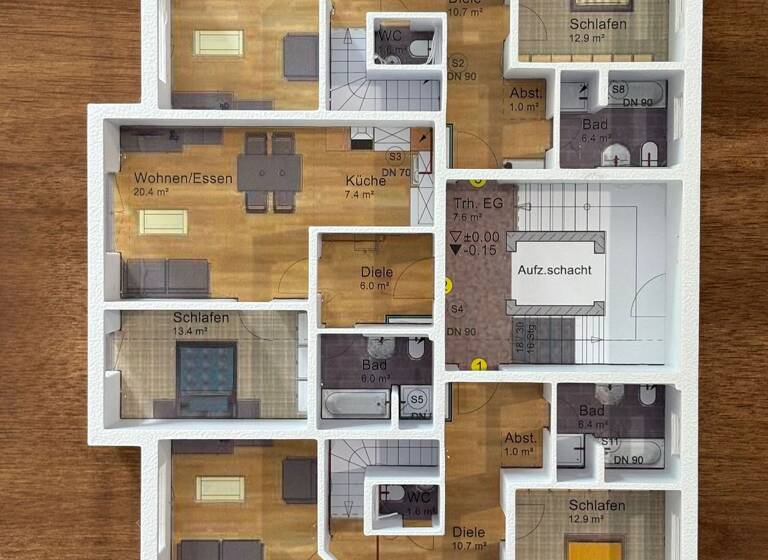 Terrassenwohnung zum Kauf provisionsfrei 441.800 € 3 Zimmer 129,2 m² EG Blütenstraße 26 Schnaittach 91220
