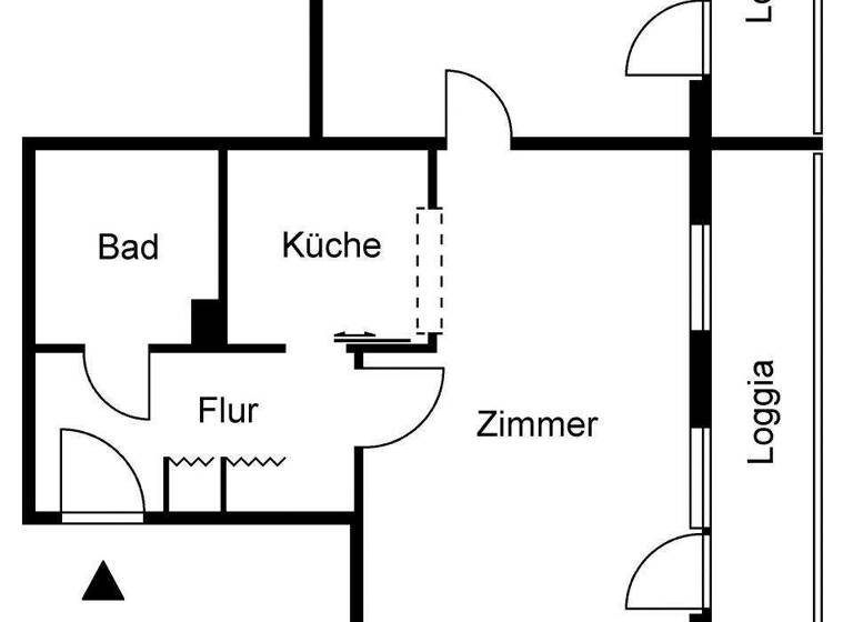 Wohnung zur Miete 351 € 2 Zimmer 54,1 m² 9. Geschoss Kleiststraße 1 Frankfurt Frankfurt (Oder) 15230