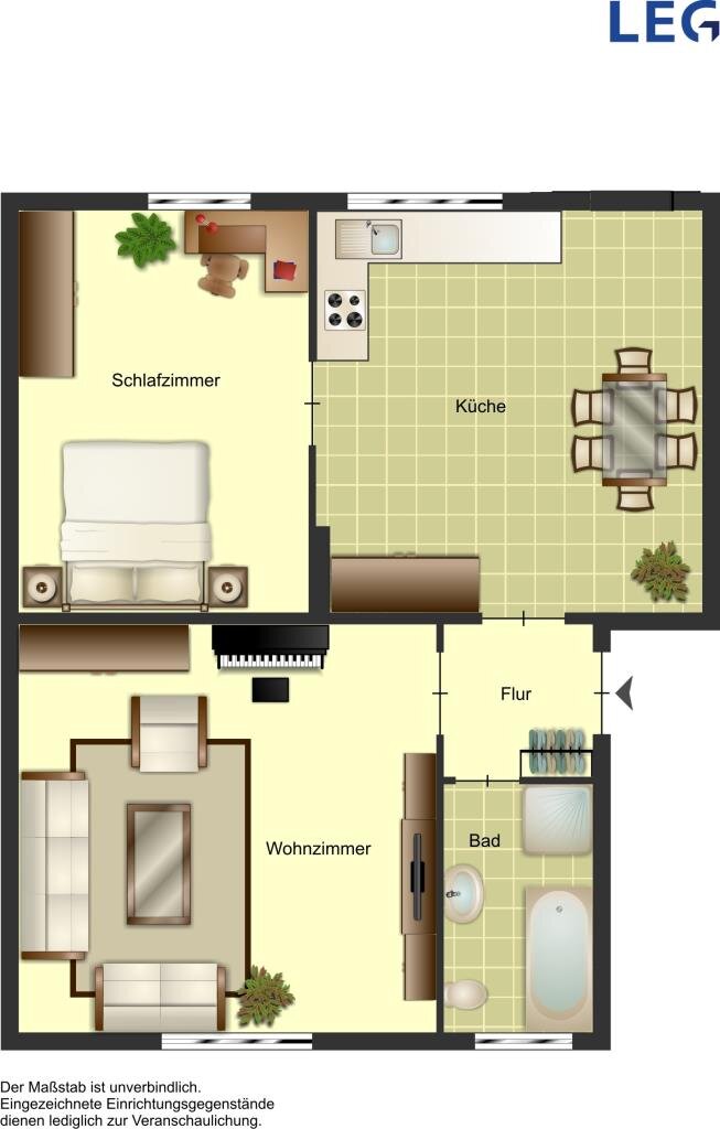 Wohnung zur Miete 409 € 2 Zimmer 48 m²<br/>Wohnfläche EG<br/>Geschoss 15.11.2024<br/>Verfügbarkeit Viktoriastraße 110 Schwartzstraße Bocholt 46397