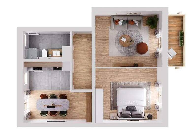 Studio zur Miete 1.218 € 2 Zimmer 58 m² frei ab sofort Echternstraße 40A Innenstadt Braunschweig 38100