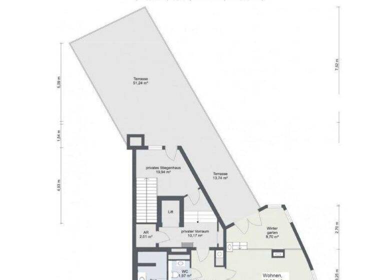 Terrassenwohnung zum Kauf 650.000 € 2 Zimmer 97 m² 4. Geschoss Wien 1130