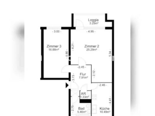 Wohnung zur Miete Tauschwohnung 414 € 2 Zimmer 89 m² 1. Geschoss Wedding Mitte 13355