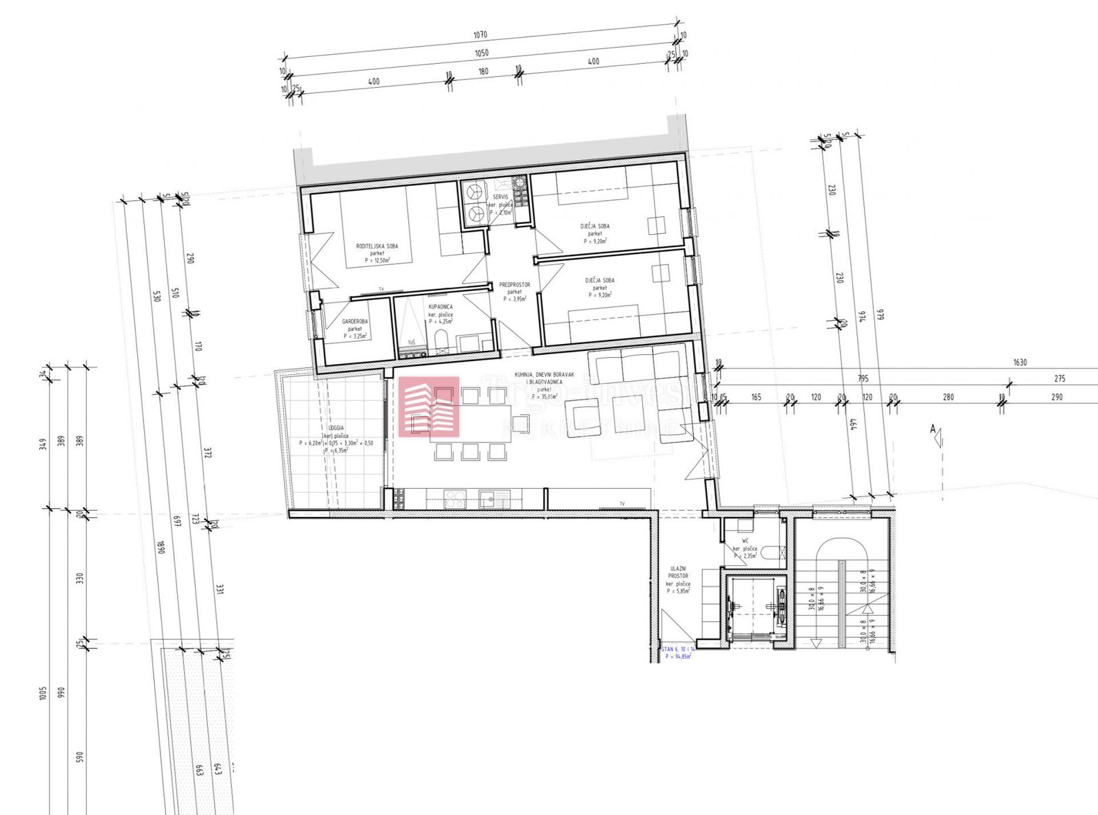 Wohnung zum Kauf 199.185 € 4 Zimmer 95 m²<br/>Wohnfläche Slavonski Brod center