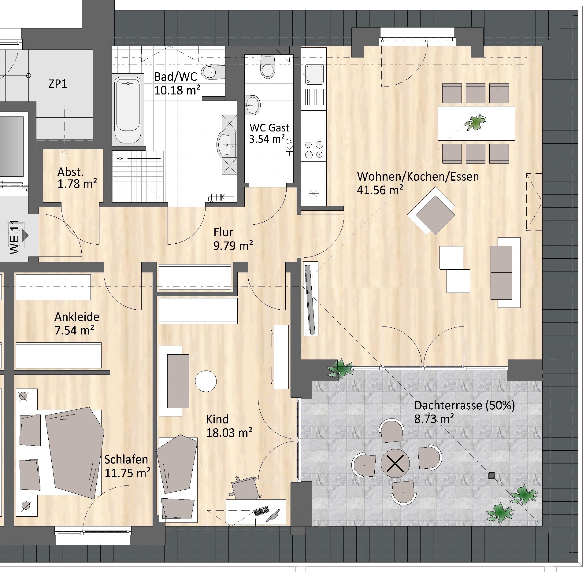 Penthouse zum Kauf 452.000 € 3 Zimmer 113 m²<br/>Wohnfläche 4.<br/>Geschoss Limbacher Straße 351 Rabenstein 940 Chemnitz 09117