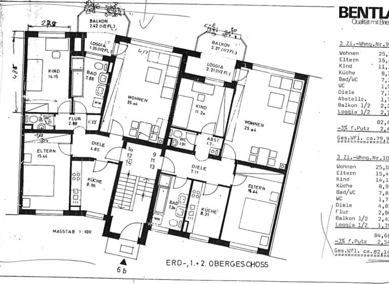 Wohnung zur Miete 800 € 3 Zimmer 82 m² Haunstetten Augsburg 86179