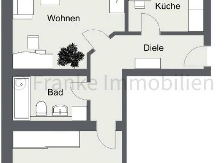 Wohnung zum Kauf 189.000 € 2 Zimmer 64,4 m²<br/>Wohnfläche 4.<br/>Geschoss Louisenstraße 65 Äußere Neustadt Dresden 01099