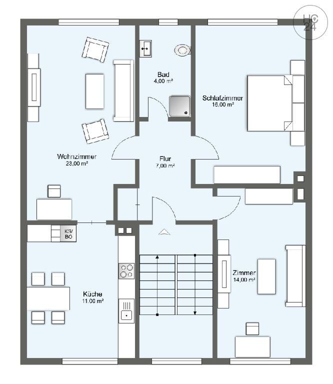 Wohnung zur Miete Wohnen auf Zeit 1.850 € 3 Zimmer 75 m²<br/>Wohnfläche 01.03.2025<br/>Verfügbarkeit Ossendorf Köln 50827