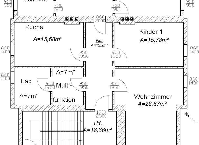 Wohnung zur Miete 684 € 3 Zimmer 114 m²<br/>Wohnfläche 2/2<br/>Geschoss Hildburghausen Hildburghausen 98646