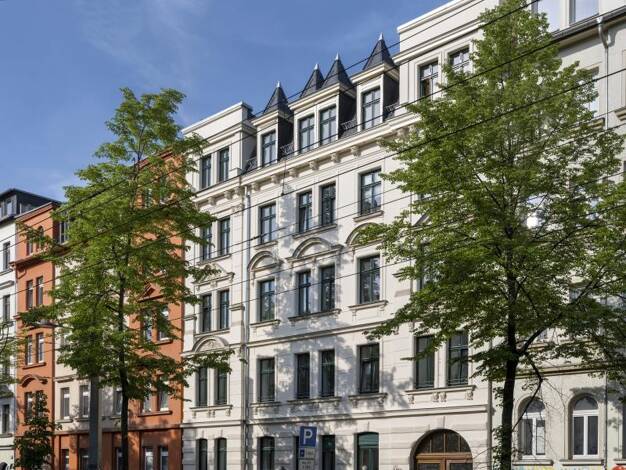 Wohnung zur Miete 575 € 2 Zimmer 45,6 m² Dachgeschoss, 4. Geschoss Bornaische Straße 68 Connewitz Leipzig 04277