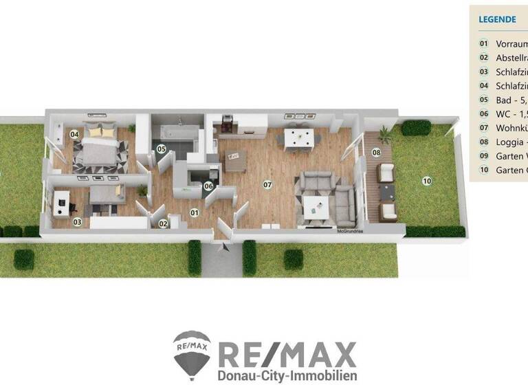 Wohnung zum Kauf 392.000 € 3 Zimmer 77 m² Wien 1220