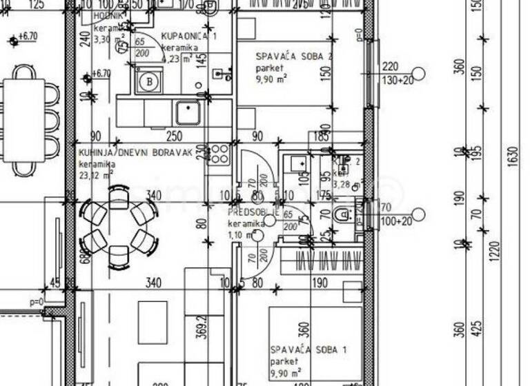 Wohnung zum Kauf 320.000 € 2 Zimmer 80 m² 3. Geschoss Okrug