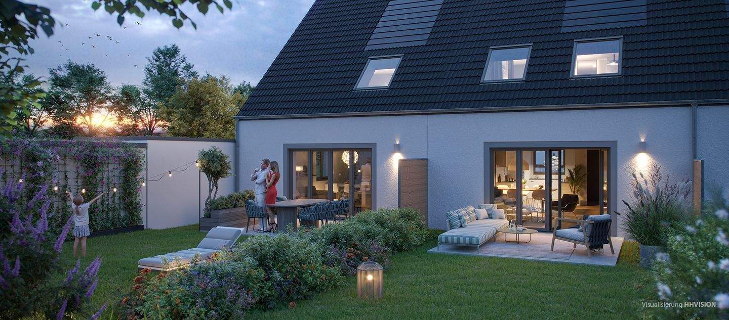 Reihenmittelhaus zum Kauf - Neubau - Ansicht 2