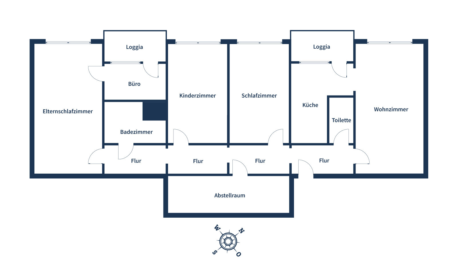 Wohnung zum Kauf 246.000 € 4 Zimmer 140 m²<br/>Wohnfläche 2.<br/>Geschoss Schinkel - Ost 121 Osnabrück 49084