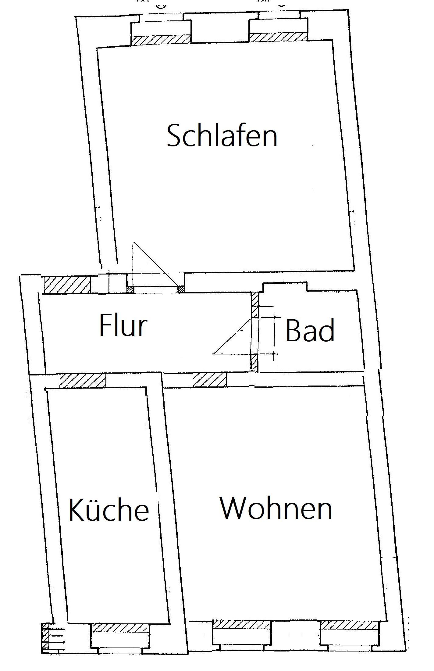 Wohnung zur Miete 305 € 2 Zimmer 63 m²<br/>Wohnfläche 4.<br/>Geschoss ab sofort<br/>Verfügbarkeit Heilige-Grab-Str. 9 Innenstadt Görlitz 02826