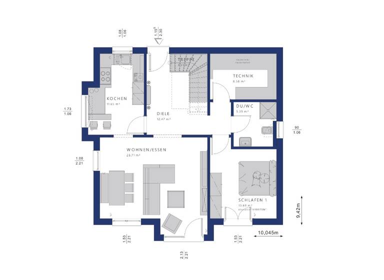 Haus zum Kauf 1.054.595 € 5 Zimmer 145 m² 600 m² Grundstück Traunstein 83278
