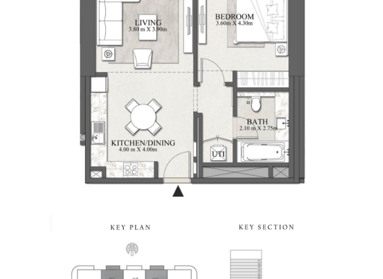 Wohnung zum Kauf 818.064 € 2 Zimmer 73 m² Dubai