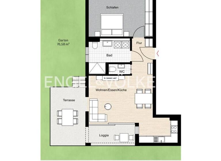 Wohnung zum Kauf 399.000 € 2 Zimmer 60,9 m² Reutin Lindau 88131