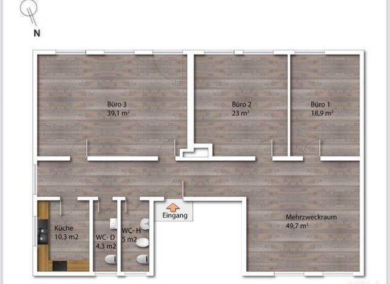 Bürofläche zur Miete provisionsfrei 1.343 € 6 Zimmer 150 m² Bürofläche Althegnenberg 82278