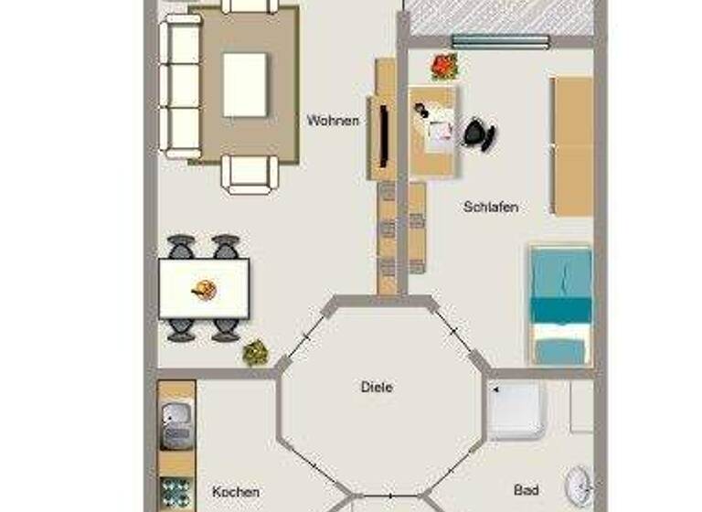 Wohnung zur Miete nur mit Wohnberechtigungsschein 384 € 2,5 Zimmer 59,9 m² 2. Geschoss frei ab 01.06.2026 Gustav-Sybrecht-Straße 1 Brambauer Lünen 44536