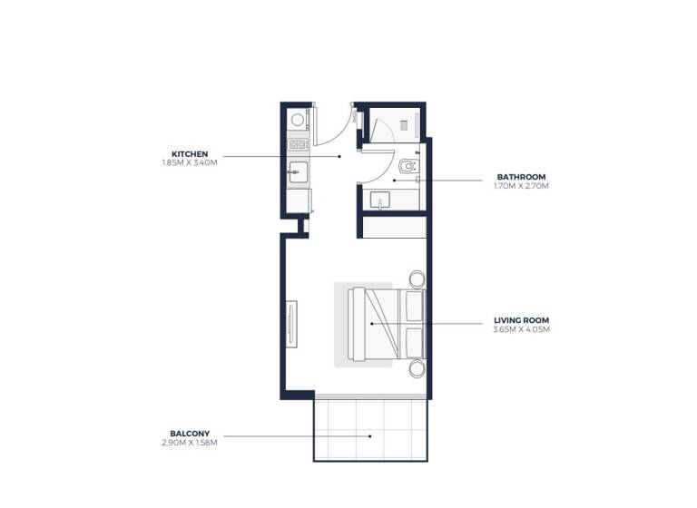 Studio zum Kauf 260.000 € 1 Zimmer 82 m² Al Jaddaf - Dubai - Vereinigte Arabische Emirate Dubai 0000