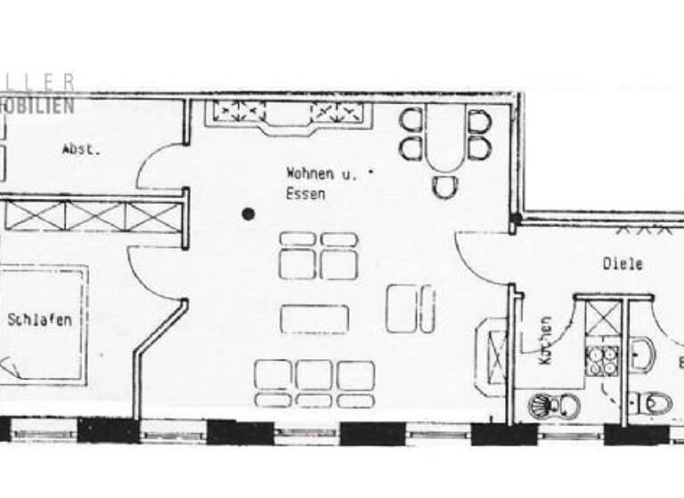 Wohnung zur Miete 280 € 2 Zimmer 56 m²<br/>Wohnfläche 1.<br/>Geschoss Grünanger 8 Werdau Werdau 08412