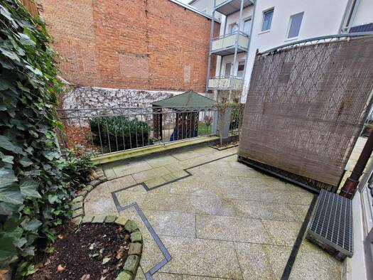 Terrassenwohnung zur Miete 545 € 2 Zimmer 57 m² EG frei ab sofort Pestalozzistraße 7 Apolda 99510