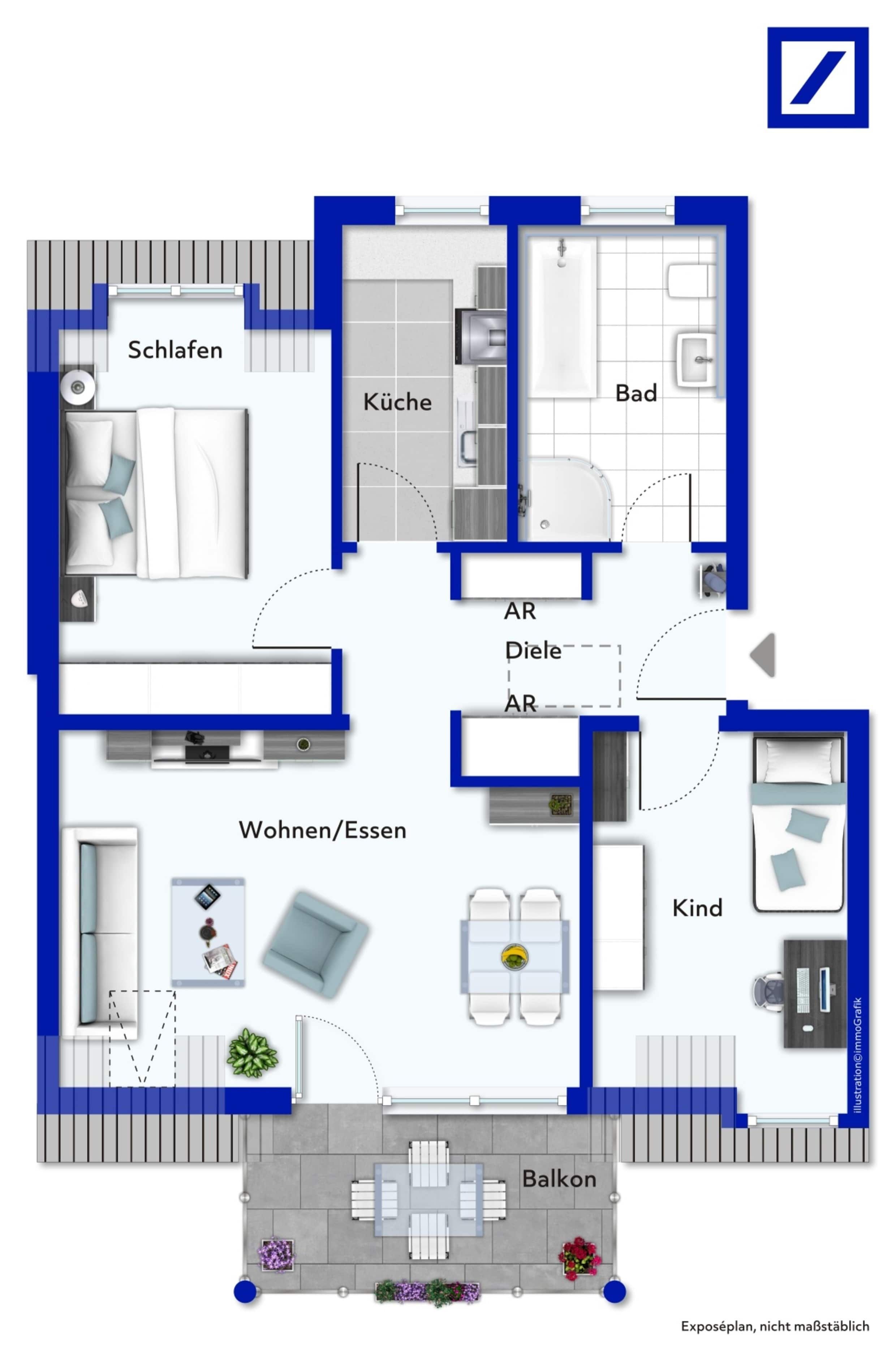 Wohnung zum Kauf 195.000 € 3 Zimmer 66 m²<br/>Wohnfläche Stadeln 175 Fürth 90765