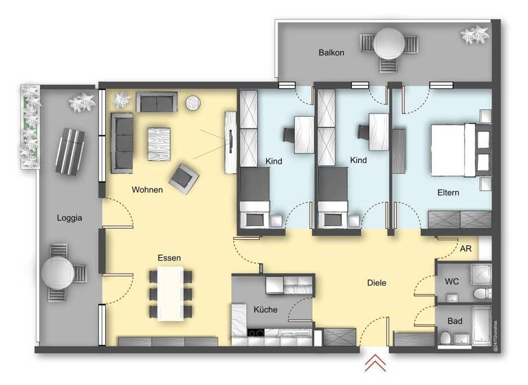 Wohnung zum Kauf als Kapitalanlage geeignet 339.000 € 4,5 Zimmer 119 m² Hans-Adolf-Bühler-Straße 22 Steinen 79585