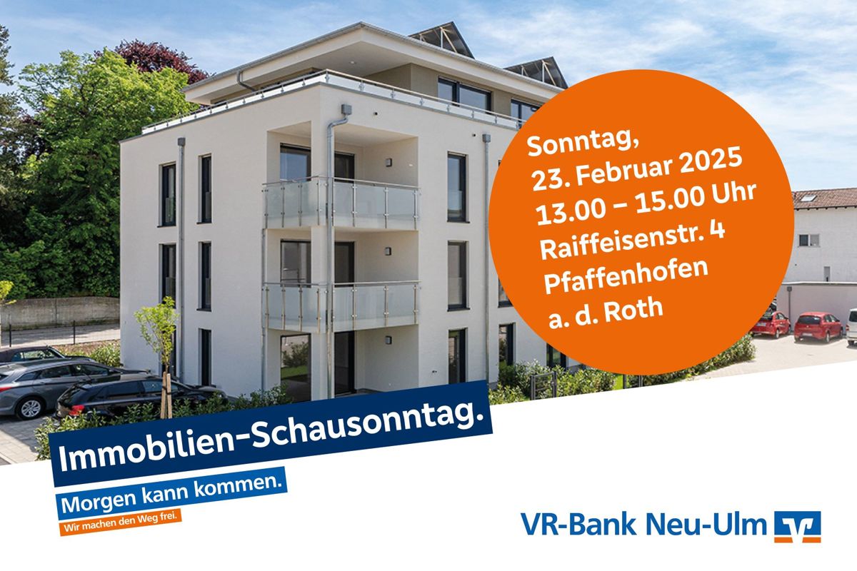 Wohnung zum Kauf 315.000 € 2 Zimmer 61 m²<br/>Wohnfläche EG<br/>Geschoss Pfaffenhofen Pfaffenhofen an der Roth 89284