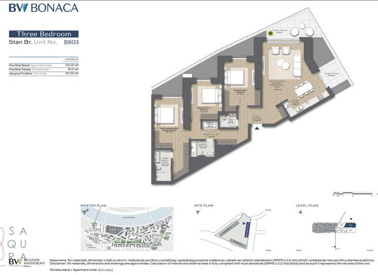 Wohnung zum Kauf 840.888 € 4 Zimmer 124,6 m² Belgrad Waterfront 11000