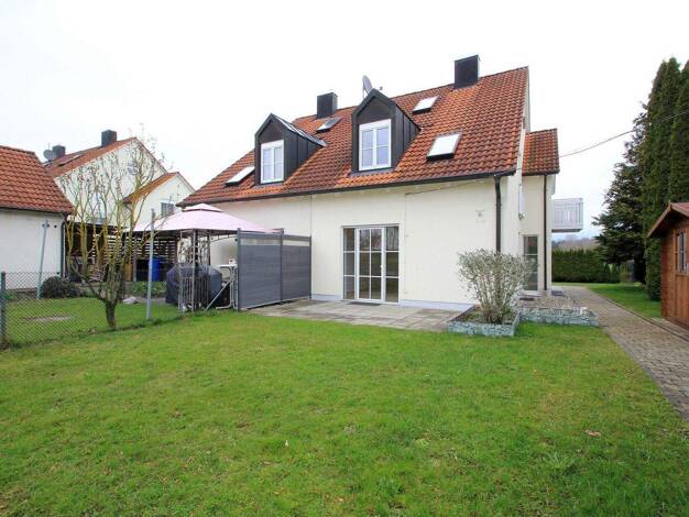 Doppelhaushälfte zum Kauf 429.000 € 4 Zimmer 110,6 m² 449 m² Grundstück frei ab sofort Münsterhausen 86505