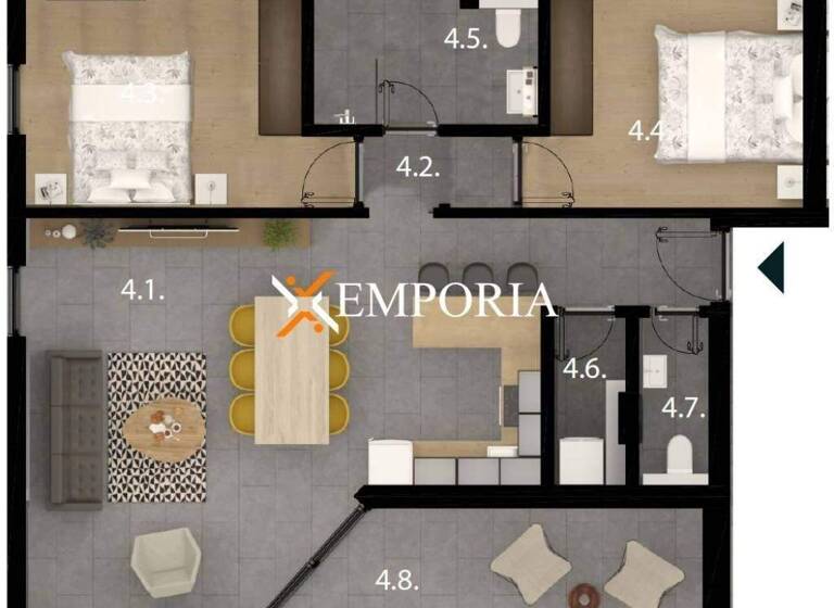 Wohnung zum Kauf 259.924 € 3 Zimmer 93 m² 1. Geschoss Sveti Filip i Jakov