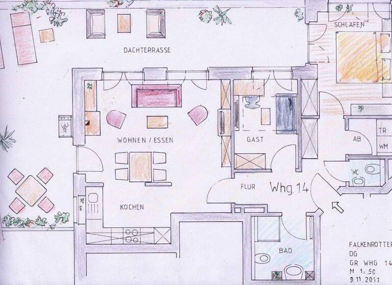 Penthouse zur Miete 1.000 € 3 Zimmer 105 m² 3. Geschoss frei ab 01.05.2026 Vechta 49377