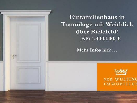 Einfamilienhaus zum Kauf 1.400.000 € 7 Zimmer 250 m² 2.289 m² Grundstück Innenstadt Bielefeld 33604