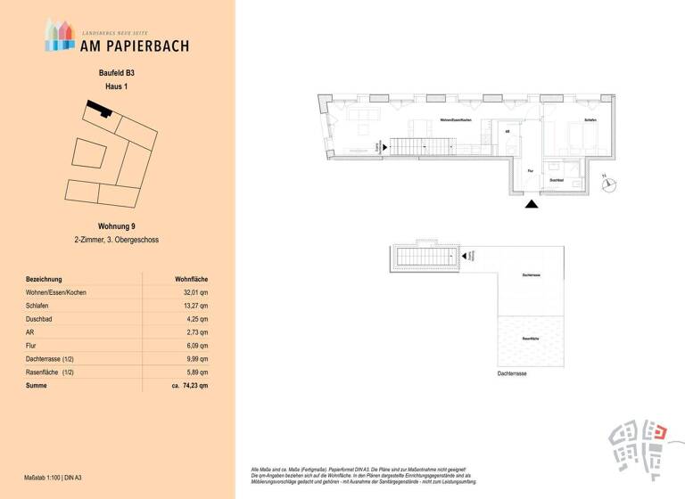 Wohnung zum Kauf - Erstbezug provisionsfrei 699.900 € 2 Zimmer 74,2 m² 3. Geschoss Landsberg Landsberg am Lech 86899