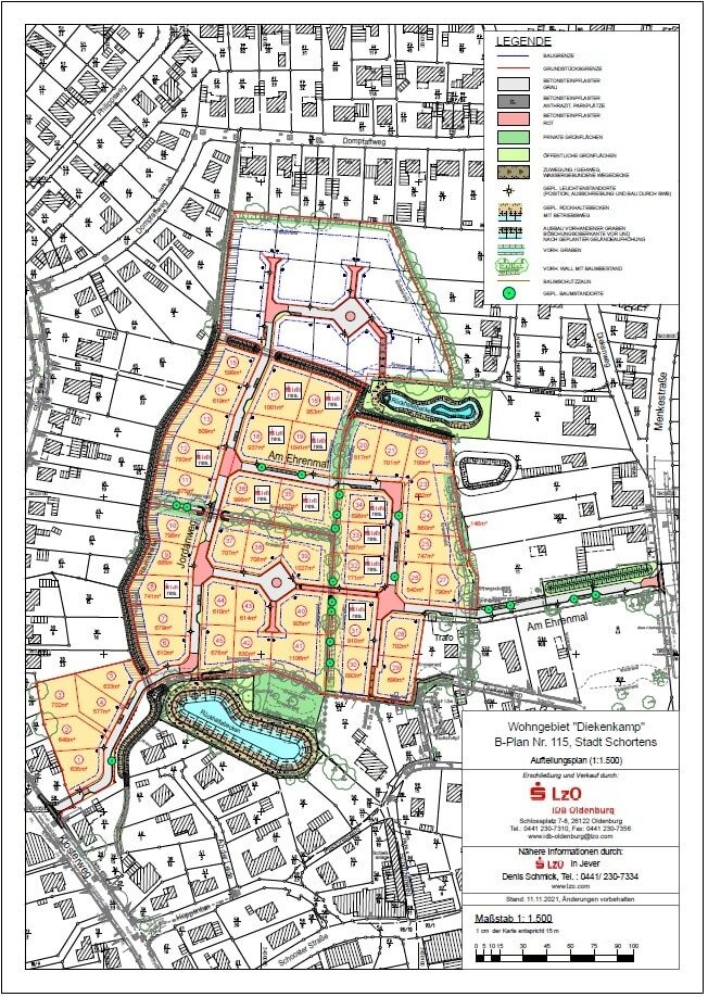 Grundstück zum Kauf 93.600 € 780 m²<br/>Grundstück Schortens Schortens 26419