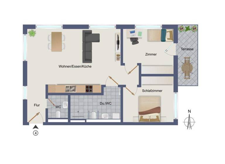 Wohnung zum Kauf - Erstbezug provisionsfrei 500.500 € 3 Zimmer 77,2 m² frei ab 31.07.2027 Bogenstraße 12 Asperg 71679