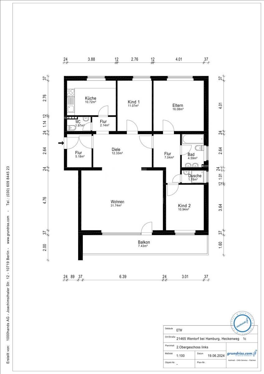 Wohnung zum Kauf 365.000 € 4 Zimmer 119 m²<br/>Wohnfläche 2.<br/>Geschoss Wentorf bei Hamburg 21465