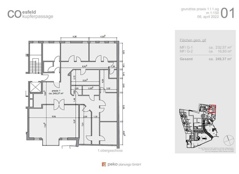 Büro zur Miete provisionsfrei 13 € 6 Zimmer teilbar ab 90 m² Coesfeld 48653