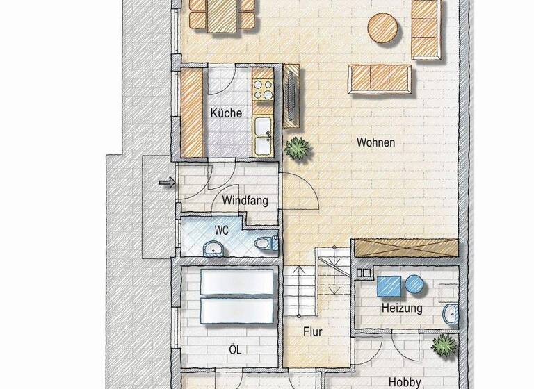 Doppelhaushälfte zum Kauf 199.000 € 5 Zimmer 121,9 m² 517 m² Grundstück Altencelle Celle 29227