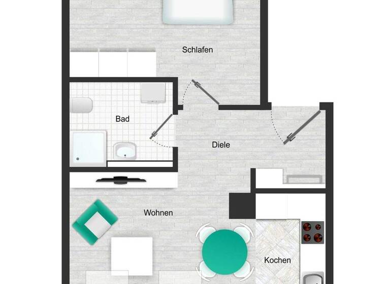 Wohnung zum Kauf 105.000 € 2 Zimmer 42 m² Stötteritz Leipzig 04299