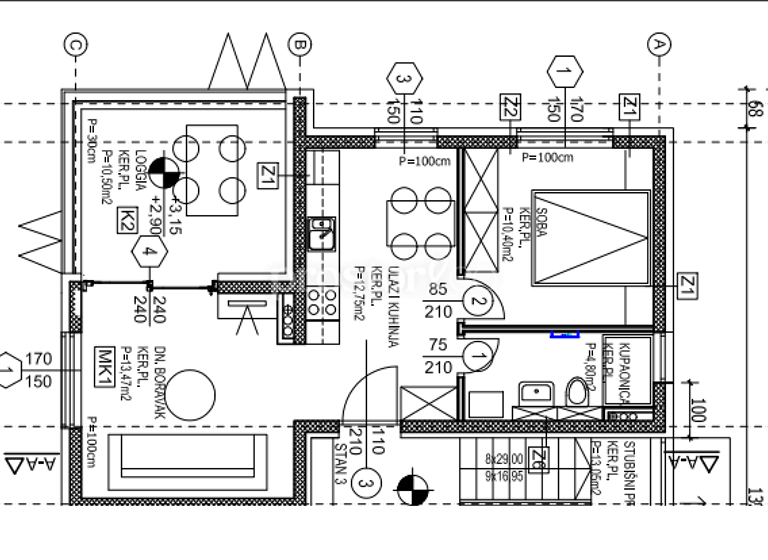 Studio zum Kauf 266.730 € 1 Zimmer 1. Geschoss Primosten 22202